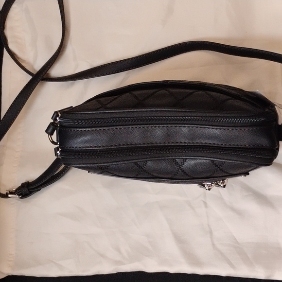 Liz Claiborne Eva Black Faux Leather Crossbody Bag/ NWT - Picture 7 of 7